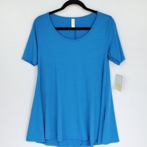 Lularoe Perfect T Tee Solid Blue XS XXS New